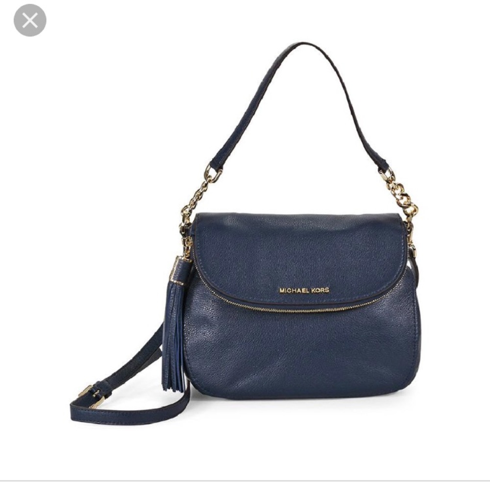 Michael Kors Navy Bedford Tassel Crossbody